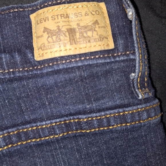 Vintage Levis 512 Jeans Womens 12 Blue Perfectly Slimming Bootcut Denim Flare - Picture 5 of 5